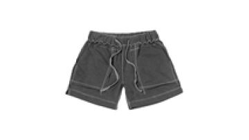 Custom OEM Logo Vintage Acid Wash French Terry Cotton Puff Print Shorts for Men1