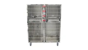 Stainless Steel Veterinary Medical Cage Animal Pet ICU Oxygen Cage1