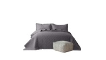 Quilt Hot Sale Wholesale Luxury Grey 90gsm Microfiber Embroidery Summer Bedspread1
