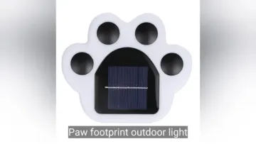 Solar Pet Paw Print Night Light - Eco-Friendly Outdoor Lamp1