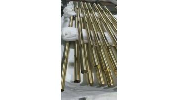 pvd plated titanium gold stainless steel pipe