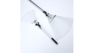 Zhixin Steel Adjustable Lawn Rake for Home Garden1