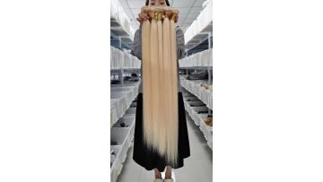Best 613 virgin hair vendors wholesale 100% human hair weave straight unprocessed blonde hair bundles with frontal1