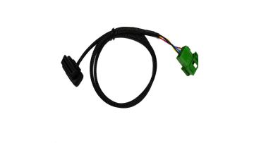 OBDII-16P Female Elbow to 12P Green Core