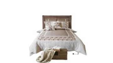 100% cotton embroidery quilt cover set 300TC duvet cover set embroidery cotton quilt  bedding set1