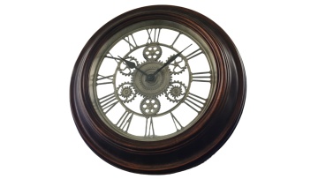 Luxury Timekeeping: Oversized 16-Inch Retro Wooden Wall Clock for Wholesale