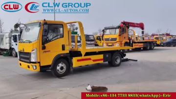 HOWO Low Angle Full Ground Landing Tow Truck