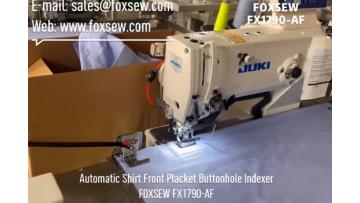 Automatic Shirt Front Placket Buttonhole Indexer FOXSEW FX1790-AF