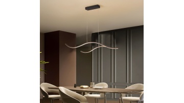 Modern Wave LED Pendant Light - Minimalist Art Chandelier - Product Video