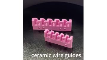Ceramic wire guide rail