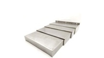 Telescopic steel bellows cover Steel plate type bellows cover for cnc machine1