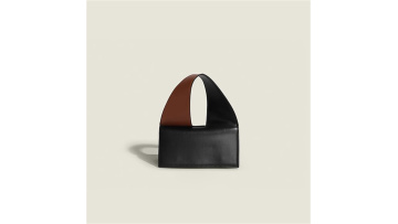 Black and Brown Accents Genuine Leather Fashion Ba