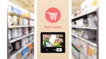 Winson New product YS68 Android Price Checker Machines Touch Screen for Supermarket industrial panel pc1