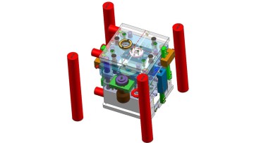 Pipe bending precision injection molding tool accessories