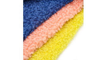 Woven Stretch pink Knitted 100%polyester Polar Fleece Fabric for Women Coat1