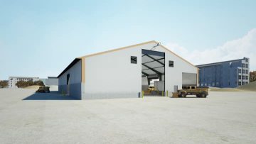 Prefabricated steel structure workshop metal warehouse shed building PRV11