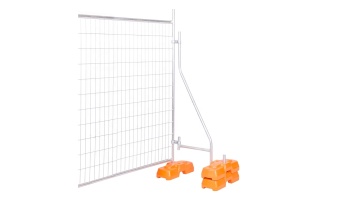 provisional barrier panel with support brace 4mm wire 32mm frame pipe temporary fence panels1