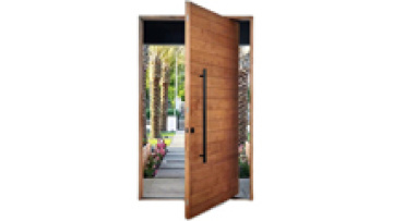 Modern Style Solid Oak Wood Pivot Door for Wholesale1