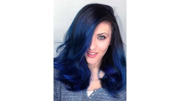 Temporary hair dye color styling wax