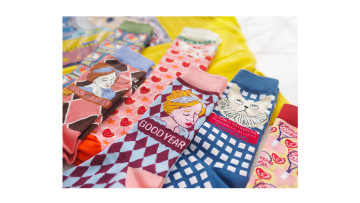 Pure cotton Japanese women's mid length socks