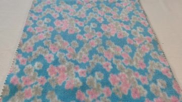 Latest Design High Quality Poly100 Spring Flowers Pattern Printed Polar Fleece For Sofa Cover Garments Customized Color1