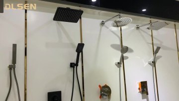 YUFA UPC Single Handle Bathroom Concealed Rain Shower Set Contemporary Concealed Shower Faucet System Hot Cold Water Mixer Black1