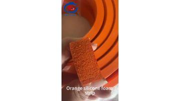 Orange silicone foam strip