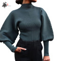 Turtleneck Woman Sweaters Fall Long Sleeve Knitted Sweaters for Women Winter Clothes Women's Crop Top Jumper Cropped Sweater