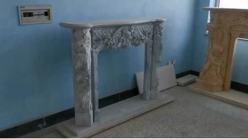 marble fireplace mantel
