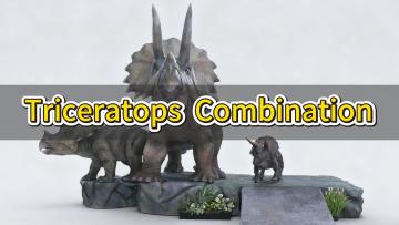 Robot Triceratops Combination