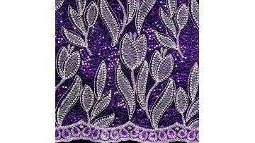High quality professional design embroidery fabric finely processed nigeria lace embroidery fabric for clothing fabric1