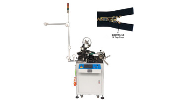 Metal zipper U shape top stop machine