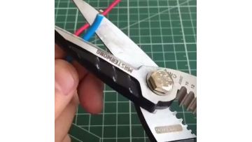 Gray and black industrial scissors