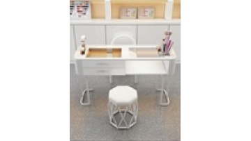 Free sample wholesale New models Modern style tempering glass wireless charge furniture Beauty salon Manicure Nail table1