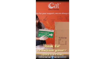 Panel Customization Process of emergency exit sign