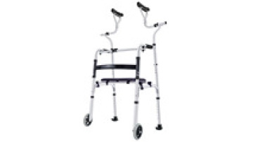 Elderly Walker & Rollator with Armrests Wheeled Trolley Lower Limb Training Mobility Aid Auxiliary Device for Exercise & Walking1