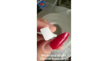 Silicone foam strip