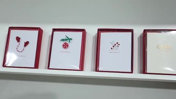 Handmade Snowman Custom Popular Cards, Designed Boxed Paper Christmas Greeting Cards1