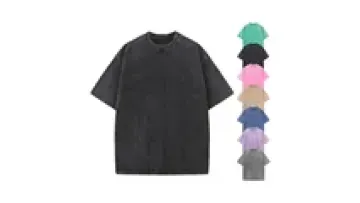Personalized Custom Drop Shoulder Heavyweight Blank Cotton Acid Wash T-shirt Oversized Tshirt Vintage T Shirt1
