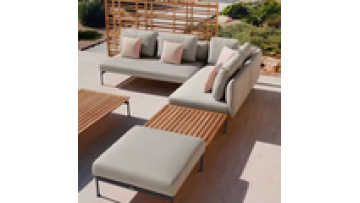 low price Hot sale  High density sponge Metal  Aluminum alloy  Waterproof  furniture Hotel Patio Garden  Outdoor sofa1
