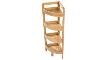 Bamboo Multifunctional Kitchen Storage Rack, Multi-Layer Snack Storage Basket1