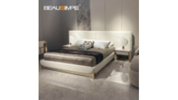 Modern Minimalist CA' FOSCARI Bed Italian Luxury Villa Hotel Furniture Style Bedroom Widescreen Double Quality Leather King Bed1