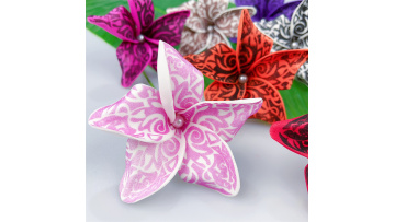 KN-hf021B-WT plumeria hair pick