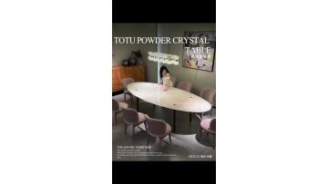 The Totu rose crystal dining table is a perfect blend of girlish rose crystal and Italian understated luxury.
