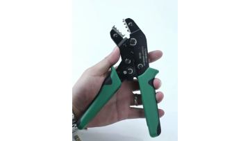 Green and black crimping pliers