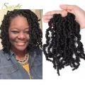 Saisity Ombre Pre-twisted Spring Twist Hair Synthetic Passion Twist Crochet Hair Black Burgundy Extensions Braiding Hair