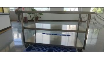 Mobile three-layer flat workbench