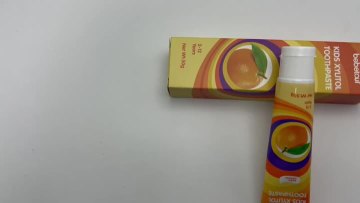 orange KID toothpaste