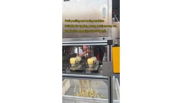 Fruit peeling and coring machine