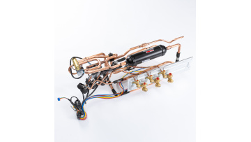 Four way valve water check